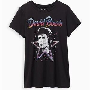 Vinyl Icons Torrid David Bowie Graphic Tee Size 4